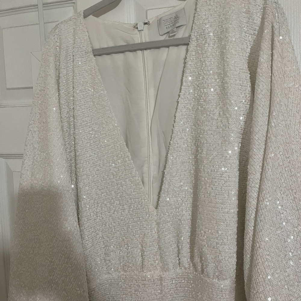Eloquii Bridal Sequin Jumpsuit